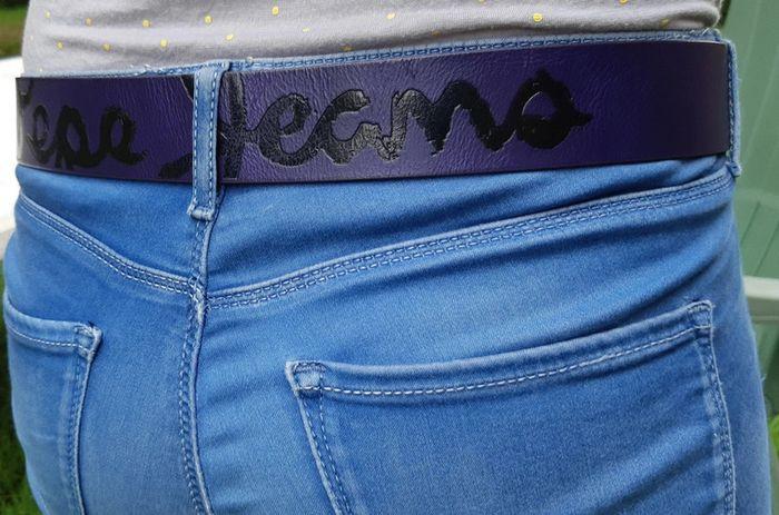 Ceinture pepe jeans violet cuir - photo numéro 13