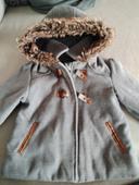 Manteau gris fille