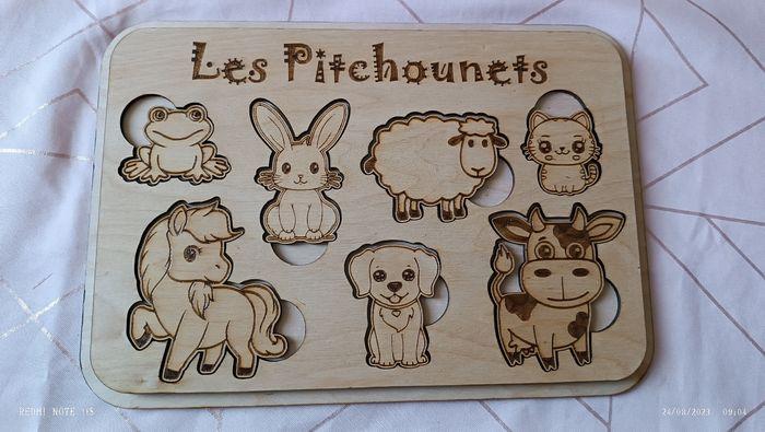 Puzzle en bois personnalisable avec couvercle - photo numéro 4