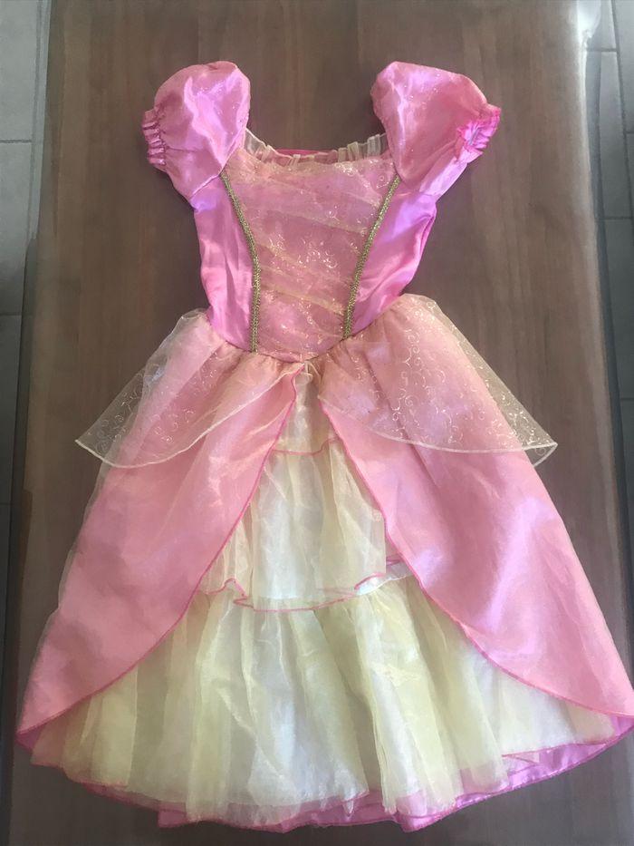 Déguisement robe rose/jaune avec sa cape La Grande Récré 6-8 ans - photo numéro 2