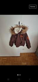 Blouson marron interdit de me gronder