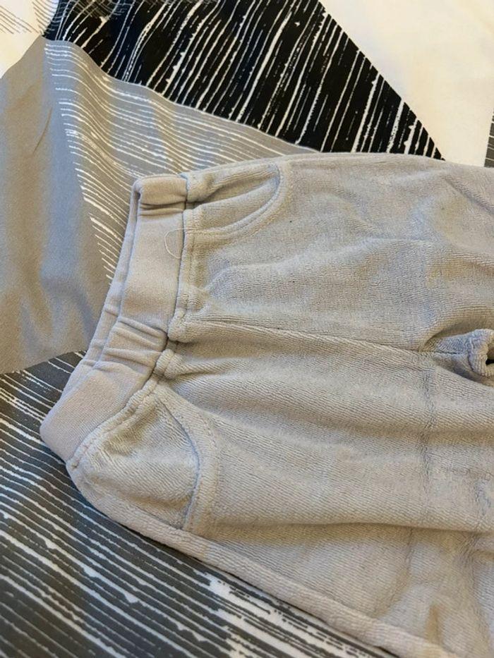 Pantalon de pyjama crème/gris taille 6mois - photo numéro 2