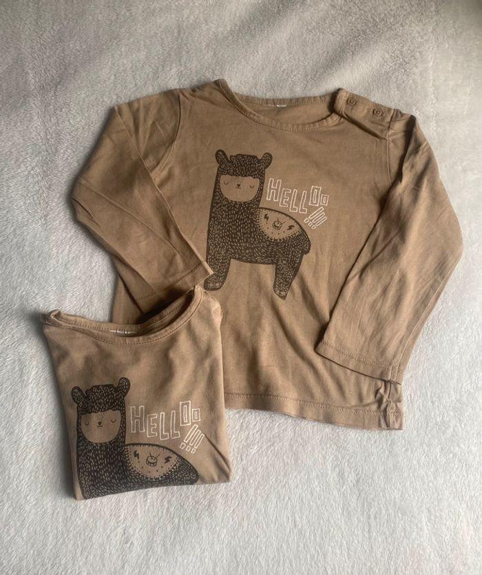 • Lot de 2 tee-shirts manches longues Lama •