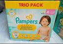 Trio pack couches Pampers premium protection taille 4