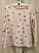 Sweatshirt coeur paillettes 8 ans Zeeman