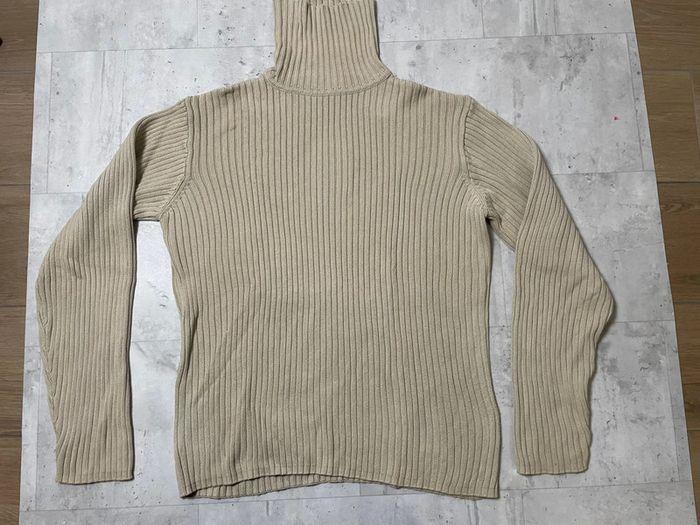 Pull col roulé beige homme - photo numéro 1