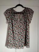 Blouse motif fleurs