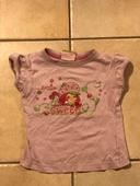 Tee-shirt Charlotte aux fraises 3 ans