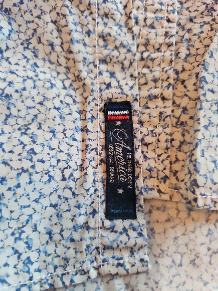 Chemise hilfiger bleue motif - photo numéro 3