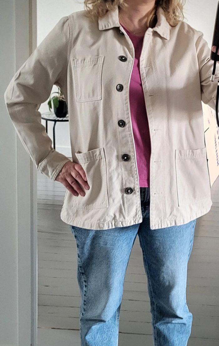 Veste droite beige Camaïeu Taille 42 - photo numéro 13