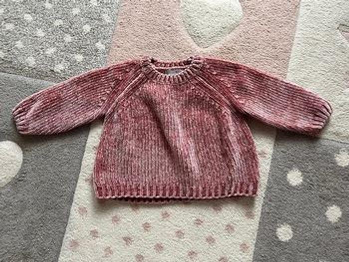 Pull tout doux rose Primark 12/18 mois - photo numéro 1