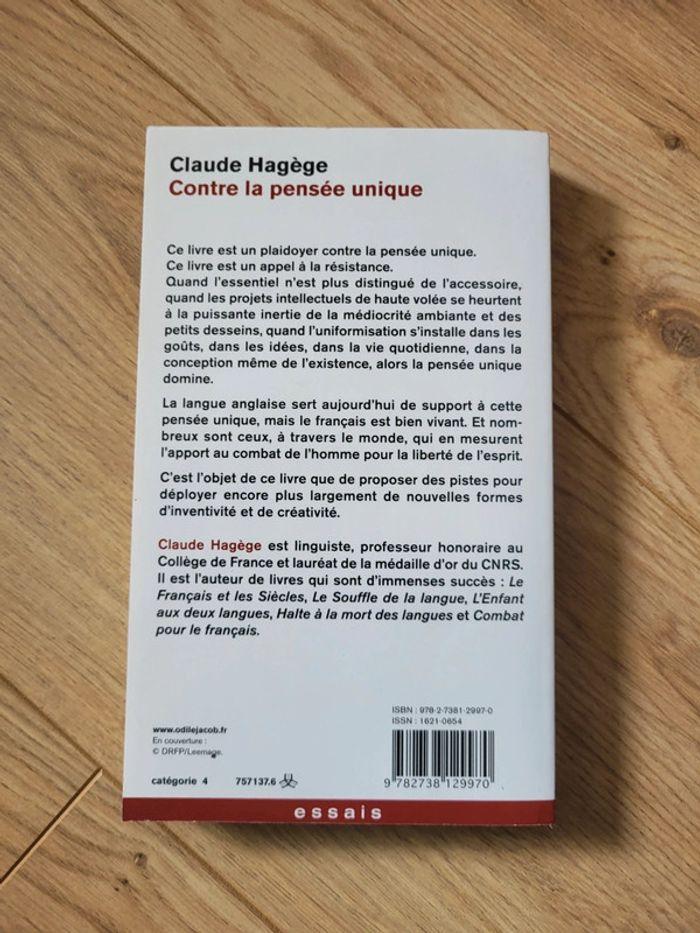 Contre la pensée unique de Claude Hagège - photo numéro 2