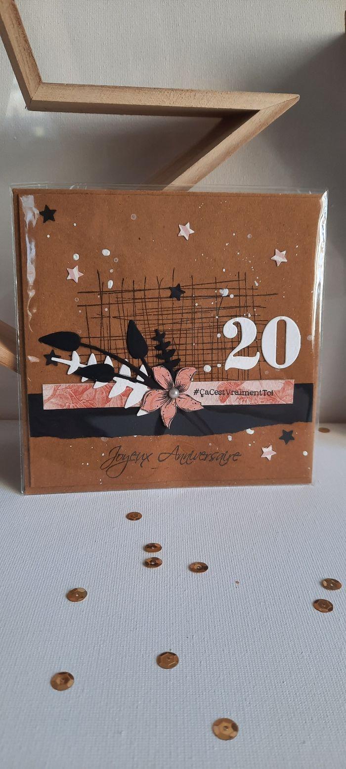 Carte anniversaire 20 ans