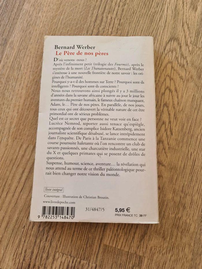 Livre Le père de nos pères - Bernard Werber - photo numéro 2