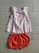 Ensemble T-shirt et short pour filles taille 3 ans