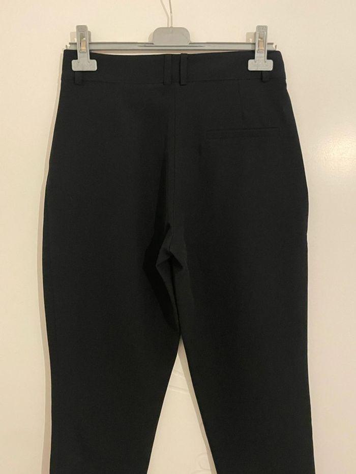 Pantalon coupe carotte style chino taille haute bouton devant neuf la halle taille 36 - photo numéro 5