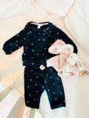 Ensemble bébé fille Obaibi 6 mois veste pantalon