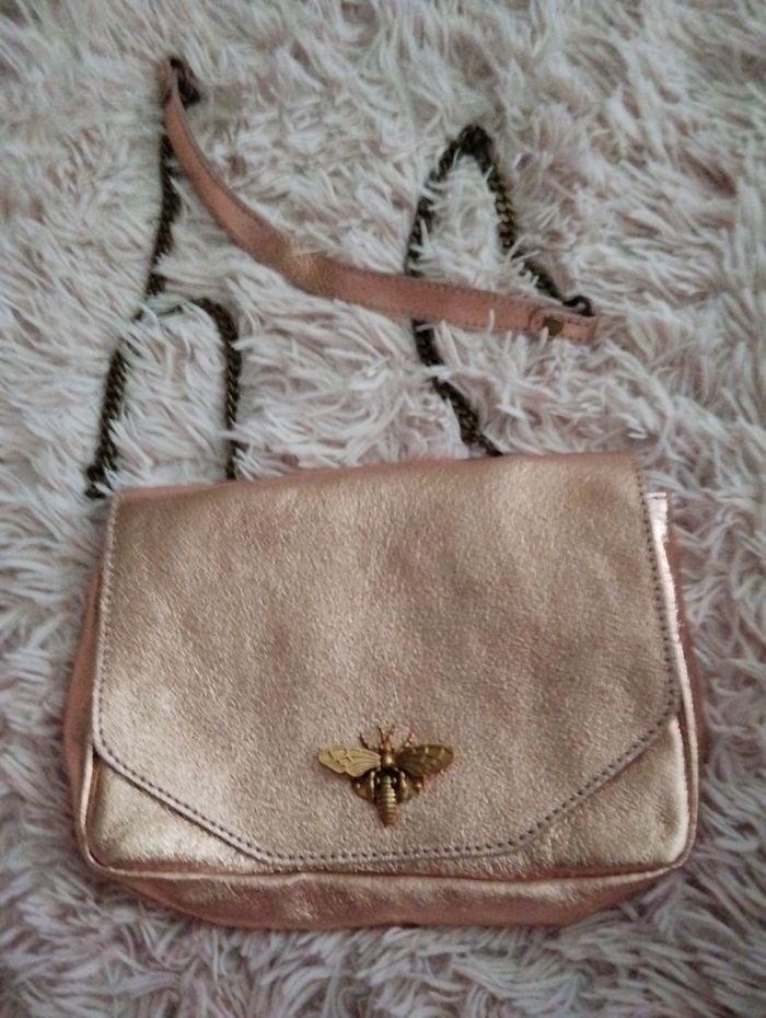 Sac a main rose gold neuf avec une abeille - photo numéro 10