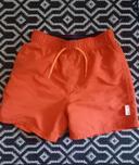 short de bain 8 ans rouge