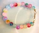 Bracelet avec perles en verre 8mm – Multicolore 3