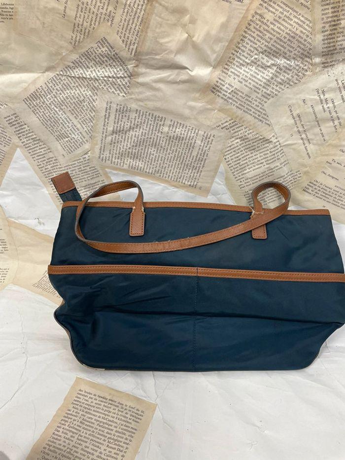 Sac de luxe en toile bleu Michael Kors et en cuir - photo numéro 4