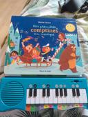 Livre "Mes premières comptines en musique" avec piano