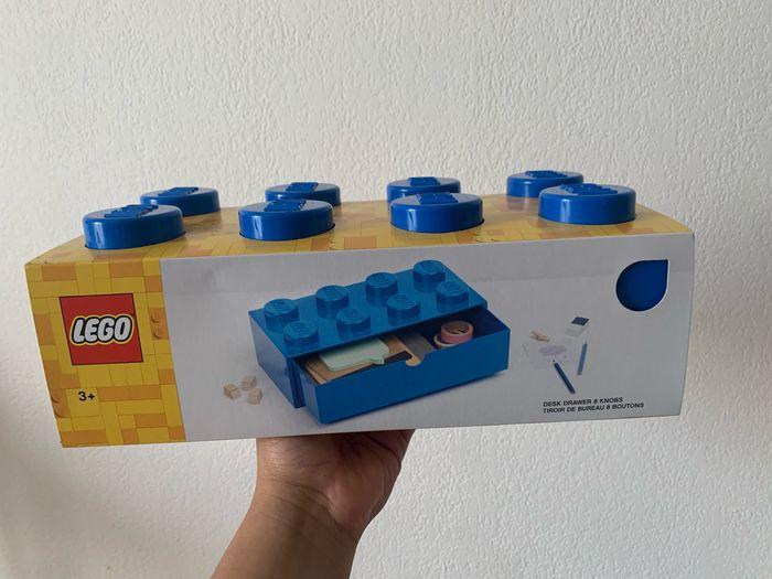 Boîte rangement lego bleu - photo numéro 2