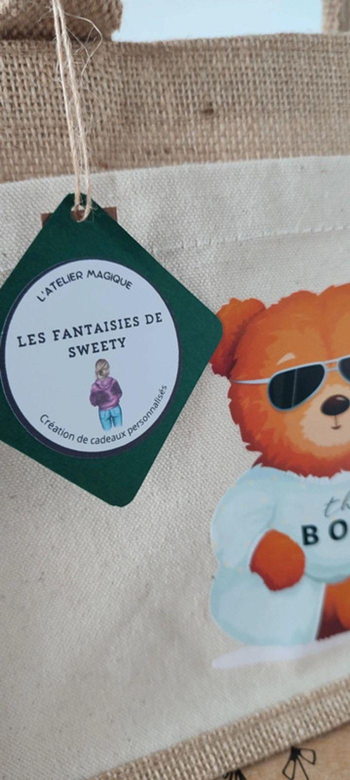 Sac toile de jute neuf Teddy Boss - photo numéro 4