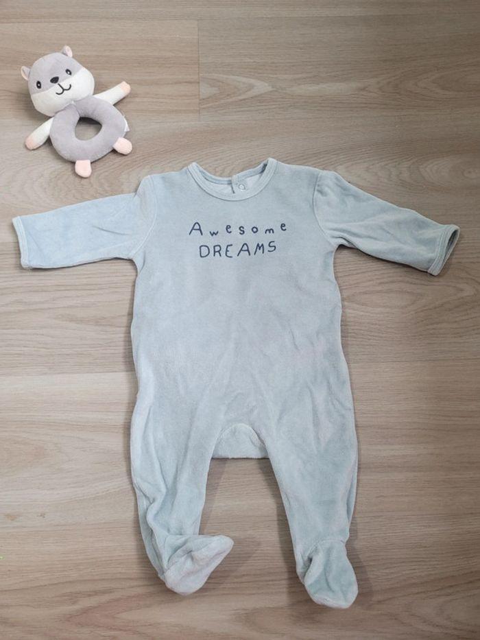 Pyjama velours taille 3 mois