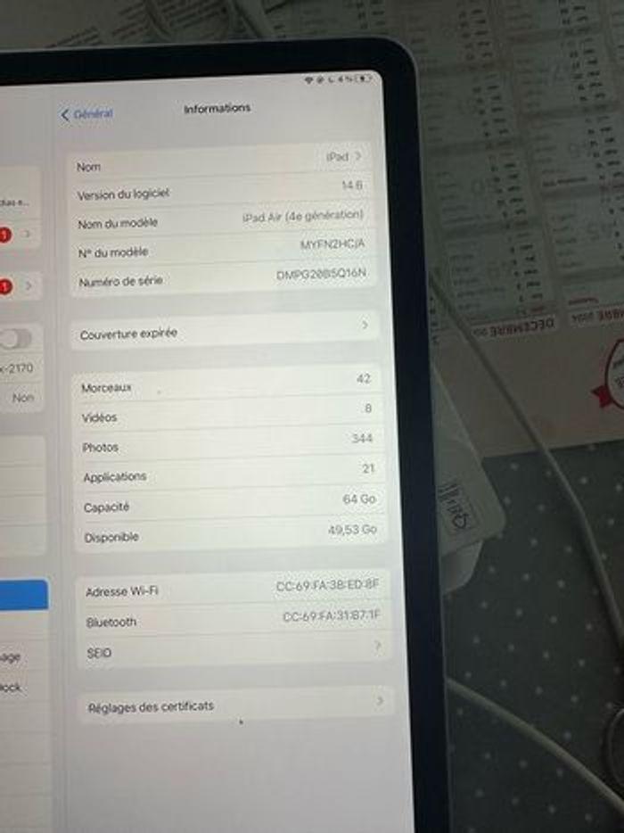 iPad Air 4 eme génération 500€ - photo numéro 4