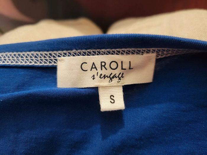 t-shirt caroll bleu taille S - photo numéro 3