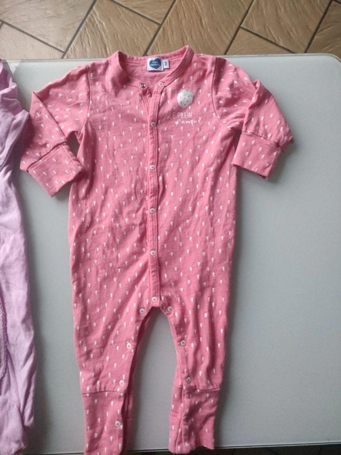 Lot de 2 pyjama bébé fille 9 mois - photo numéro 3