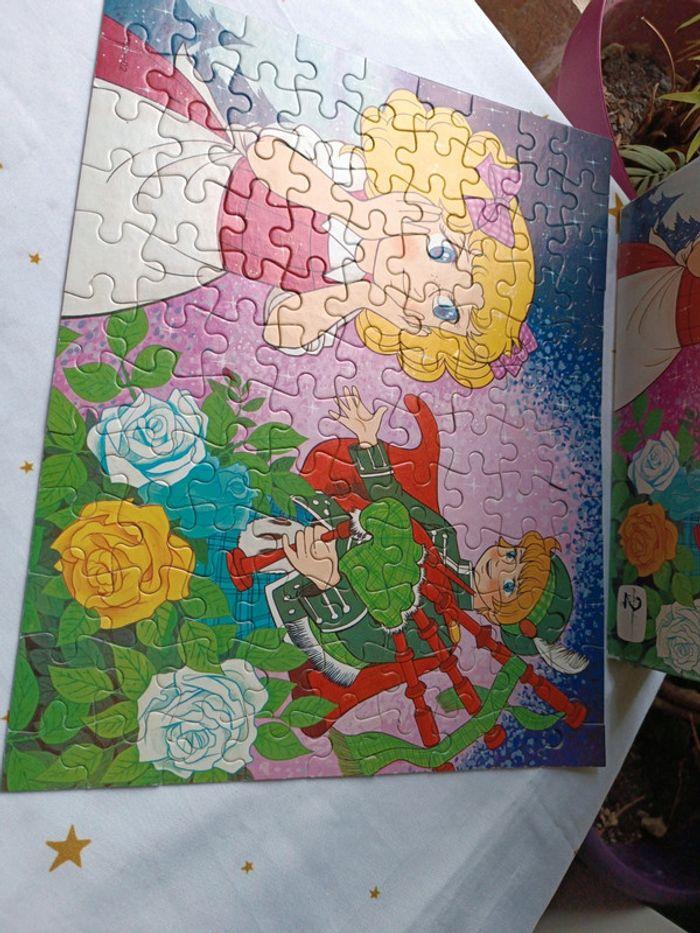 Puzzle jeu société Candy mb 100 pièces fleur flower roses vintage 1980 prince des collines - photo numéro 2