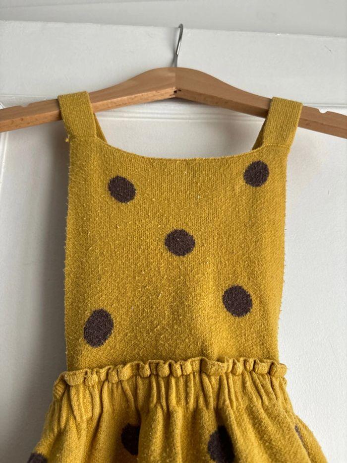 Robe Zara enfant  jaunes à pois noire - photo numéro 3