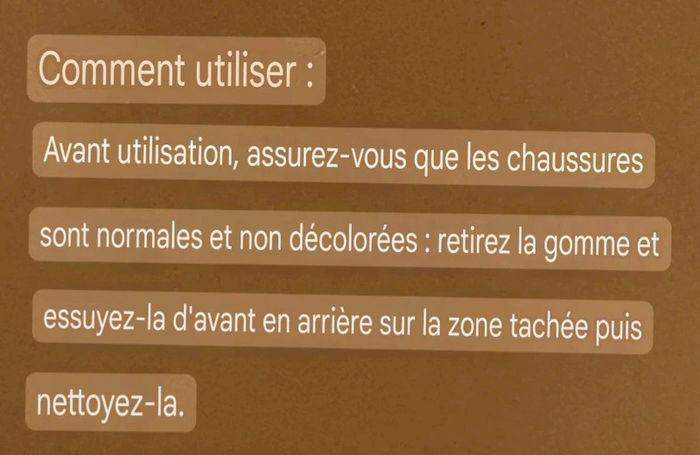 Gomme Magique pour Chaussures - Élimine les Taches sur Daim, Nubuck, Cuir, Canvas, etc - photo numéro 7