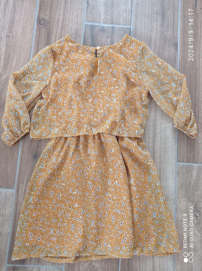 Robe voile liberty moutarde Creeks 6 ans - photo numéro 4