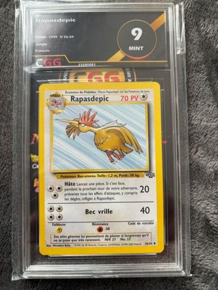 Carte Pokémon  Rapasdepic 1999 CGG 9