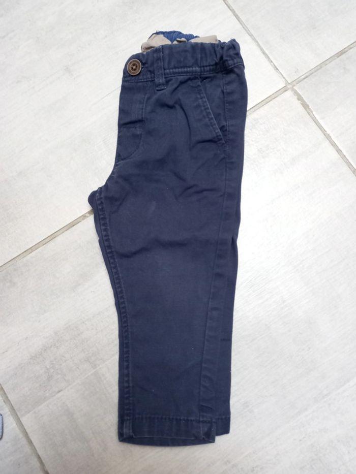 Pantalon en toile garçon hetm 6 mois - photo numéro 1