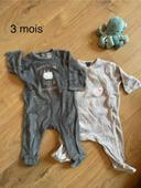 Pyjamas 3 mois kiabi