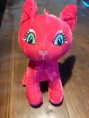 Peluche rose neuve forme animal