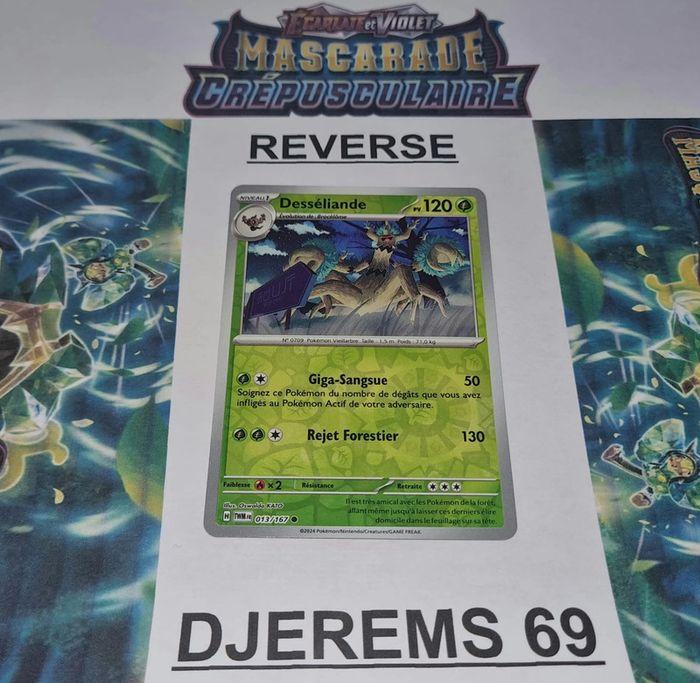 Carte Pokemon Desseliande 013/167 Reverse EV06 Mascarade Crépusculaire Neuve VF