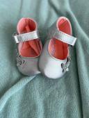 Chaussures / chaussons bébé argentées Obaibi taille 56/62