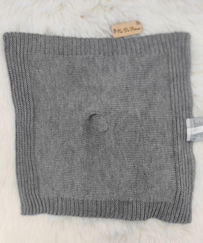 Lot de 2 Doudou plat carré Éléphant Gris Tembo Nattou Tricot - photo numéro 8