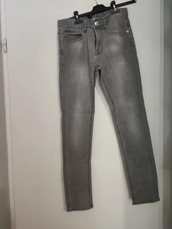 Jeans slim fit gris Kiabi - photo numéro 1