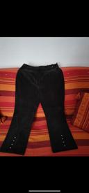 Pantalon en velours noir