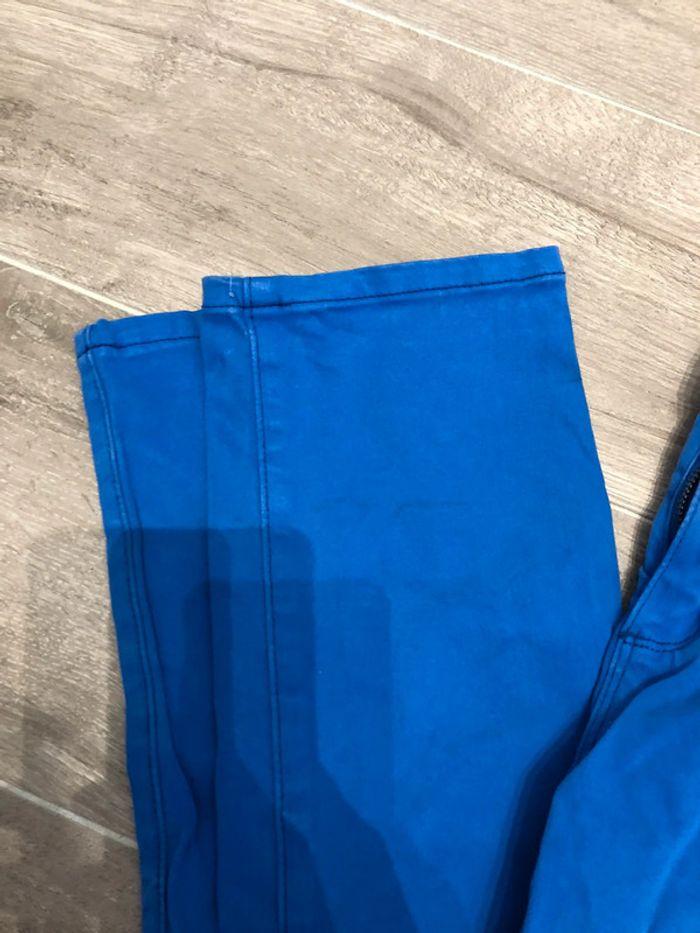 Superbe jeans stretch Avant Première taille 42 bleu électrique - photo numéro 7