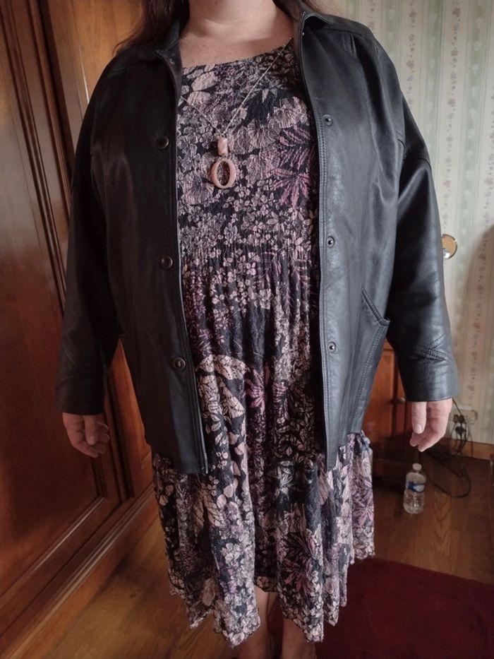 Veste cuir femme 50/52 - photo numéro 1