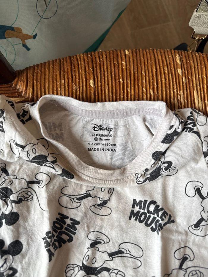 T-shirt Mickey bébé 9/12 mois - photo numéro 3