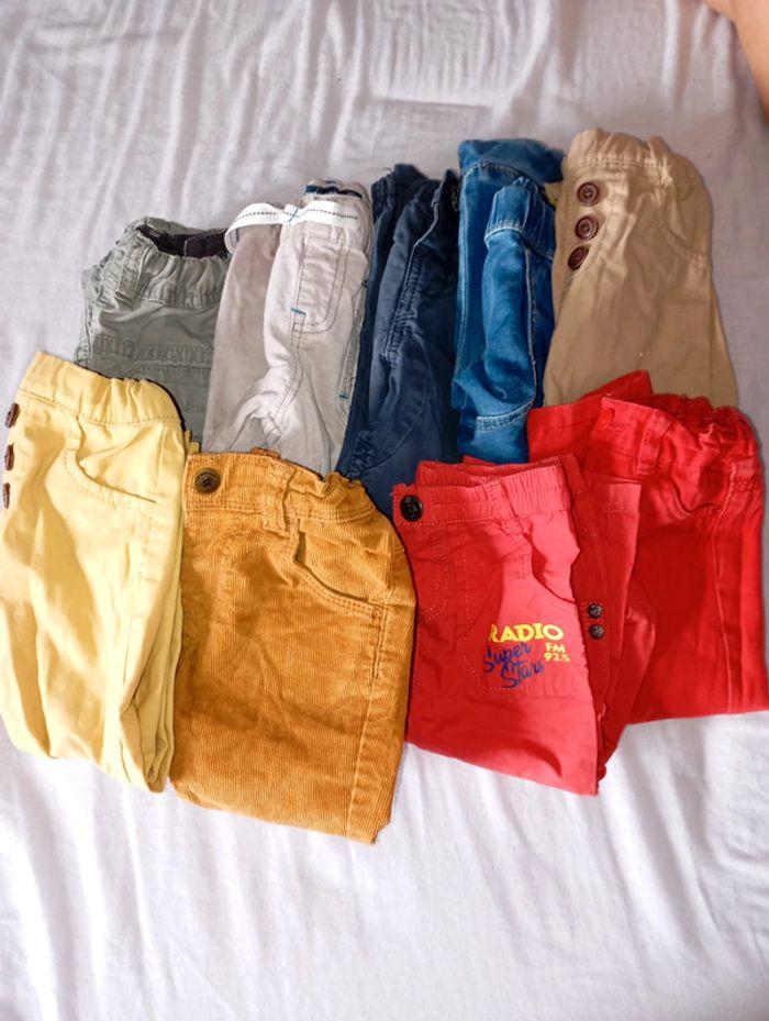 Lot garçon de pantalons taille 18 mois - photo numéro 1