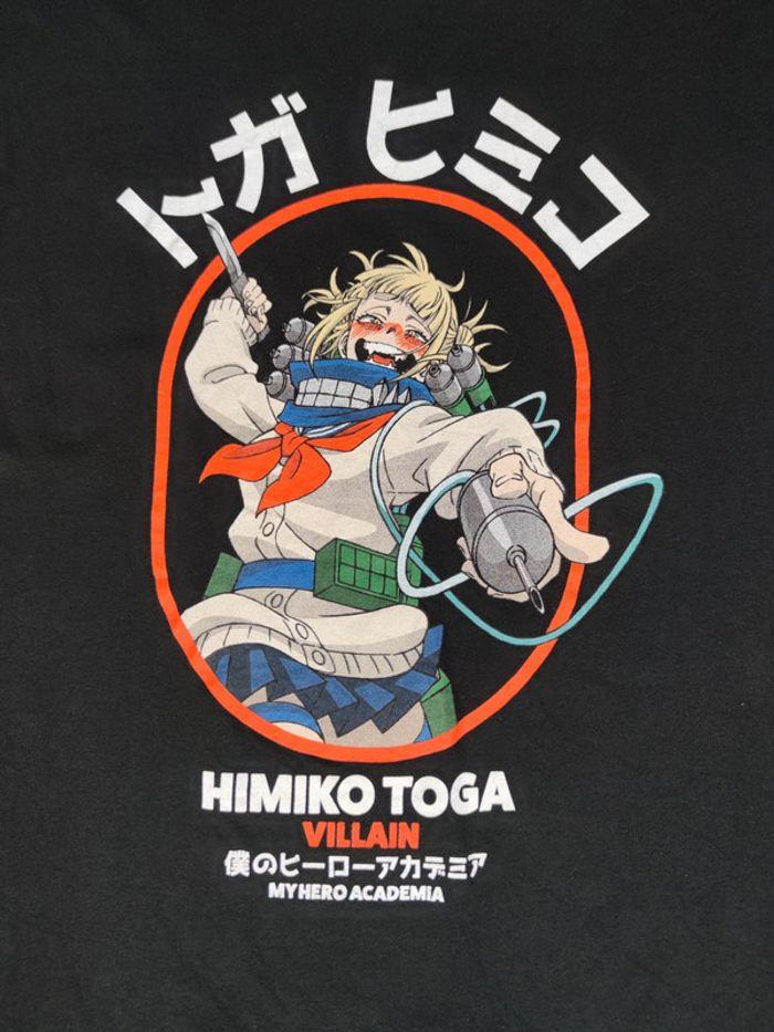 T-shirt Himiko Toga Licence My Hero Academia Vintage Noir Taille 2XL Homme - photo numéro 2